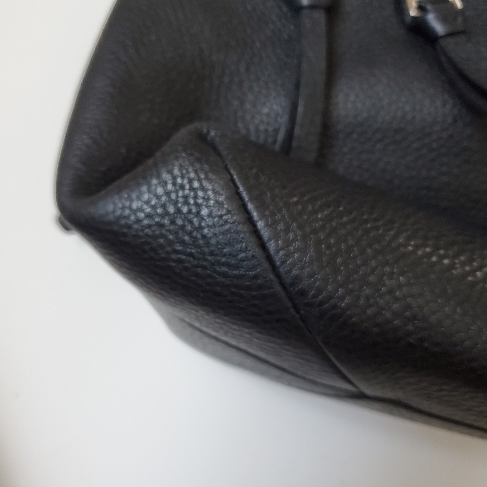 Michael kors pebble leather backpack black silver chain bag WOMEN'S - Picture 7 of 12